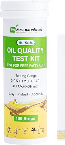 Restaurantware Tiras de prueba de restaurante de 3.8 x 1.3 pulgadas, 100 tiras de prueba de servicio de alimentos de bajo alcance, kit de prueba de