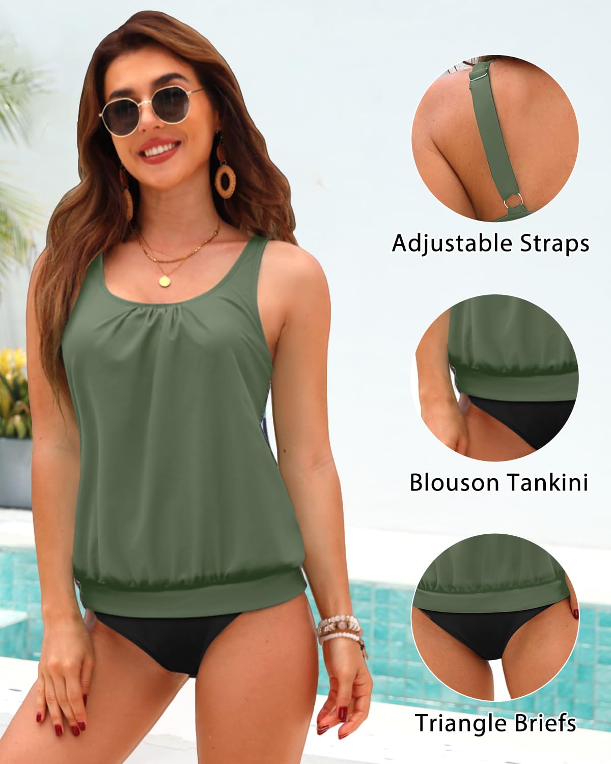 Yonique Padded Costume Tankini Donna