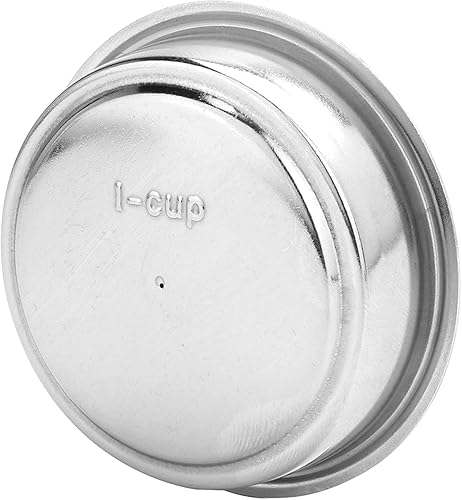 Miniatura 5 de Cesta de filtro de café de acero inoxidable de 2.008 in, 2 tazas de café de 2.008 in, cesta de filtro no presurizada de una sola pared, comprueba el
