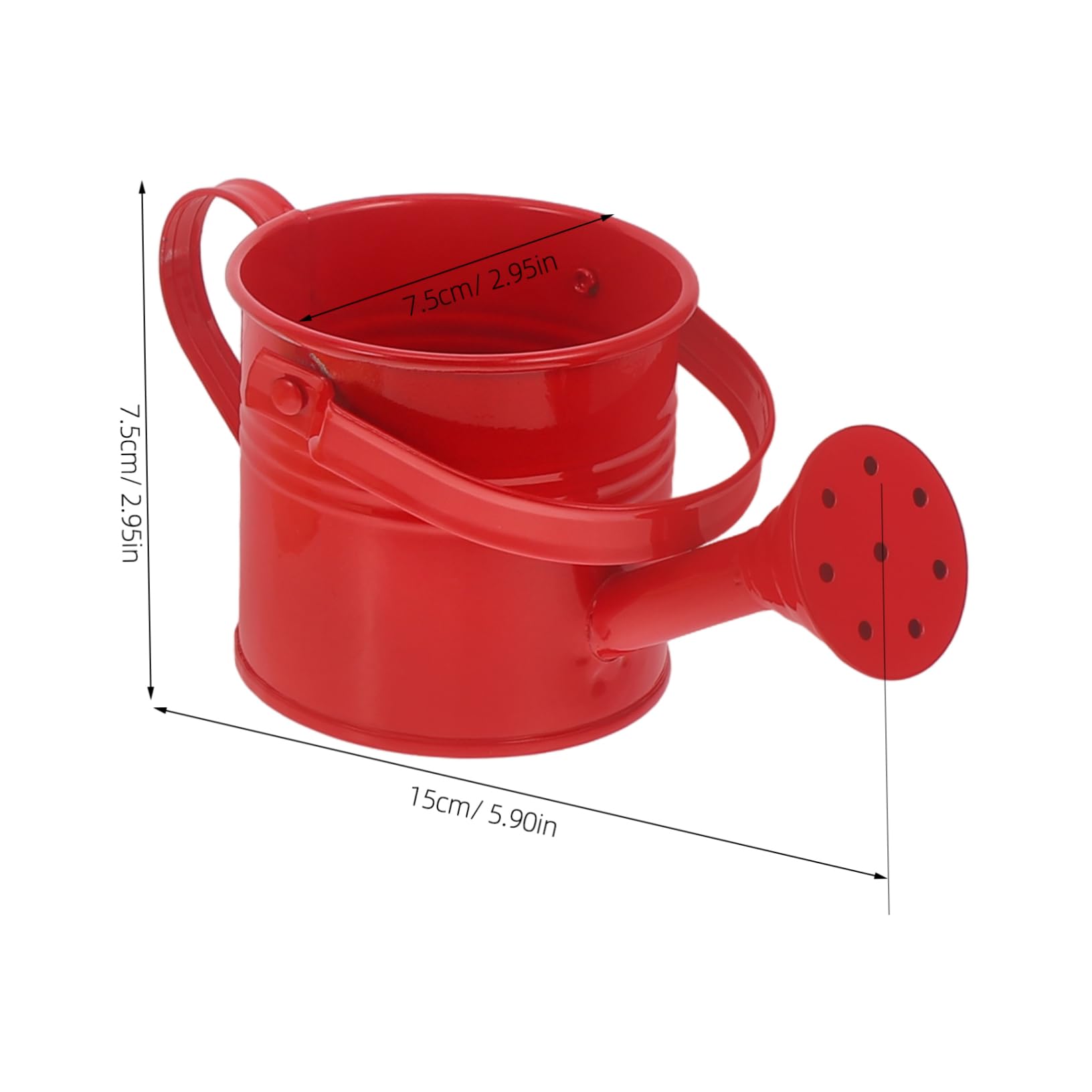 Regadera de Hierro para Jardín, Pack de 6 Piezas, Ligera
