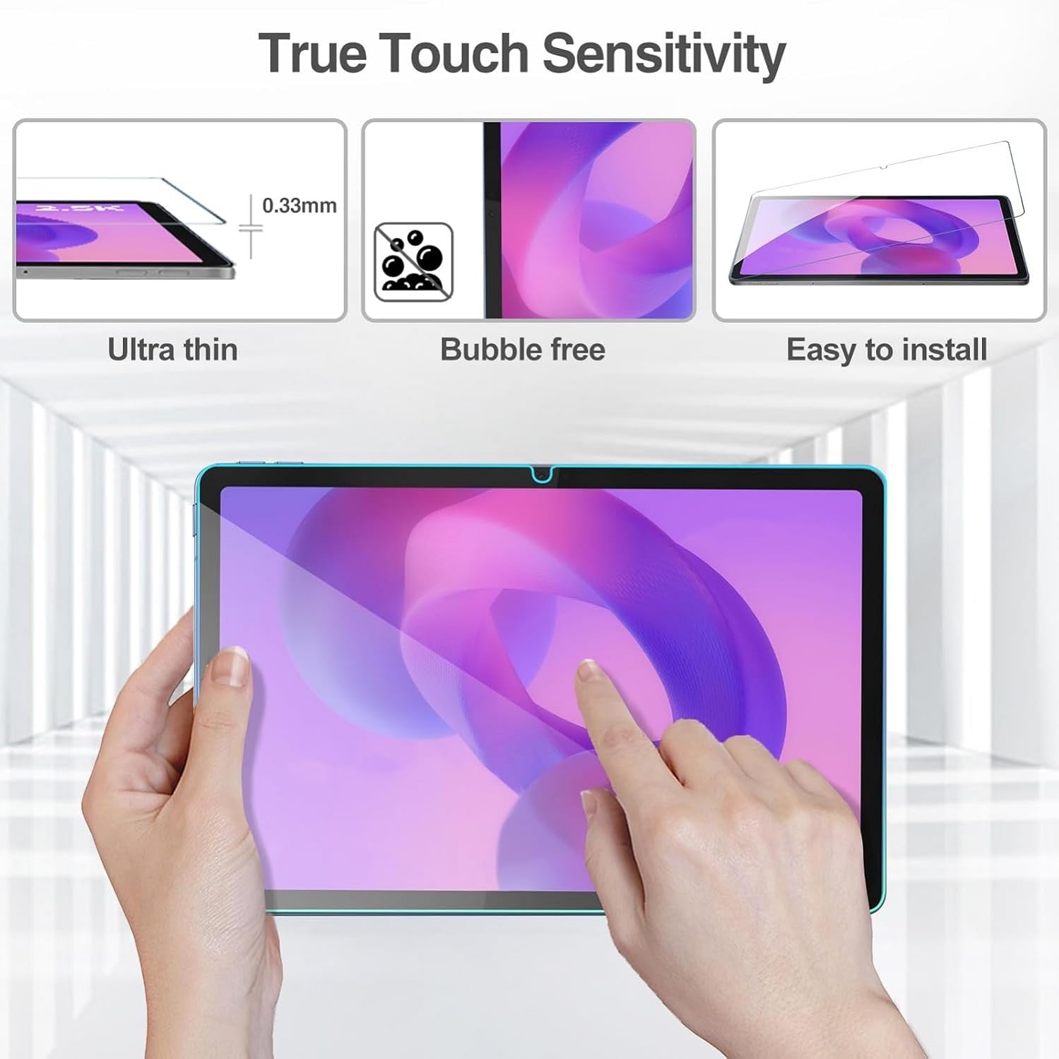 ProCase Vetro Temperato per Lenovo Idea Tab 11 Pollici Tablet 2025/Lenovo Tab M11/K11 2024, Durezza 9H, 2 Pezzi