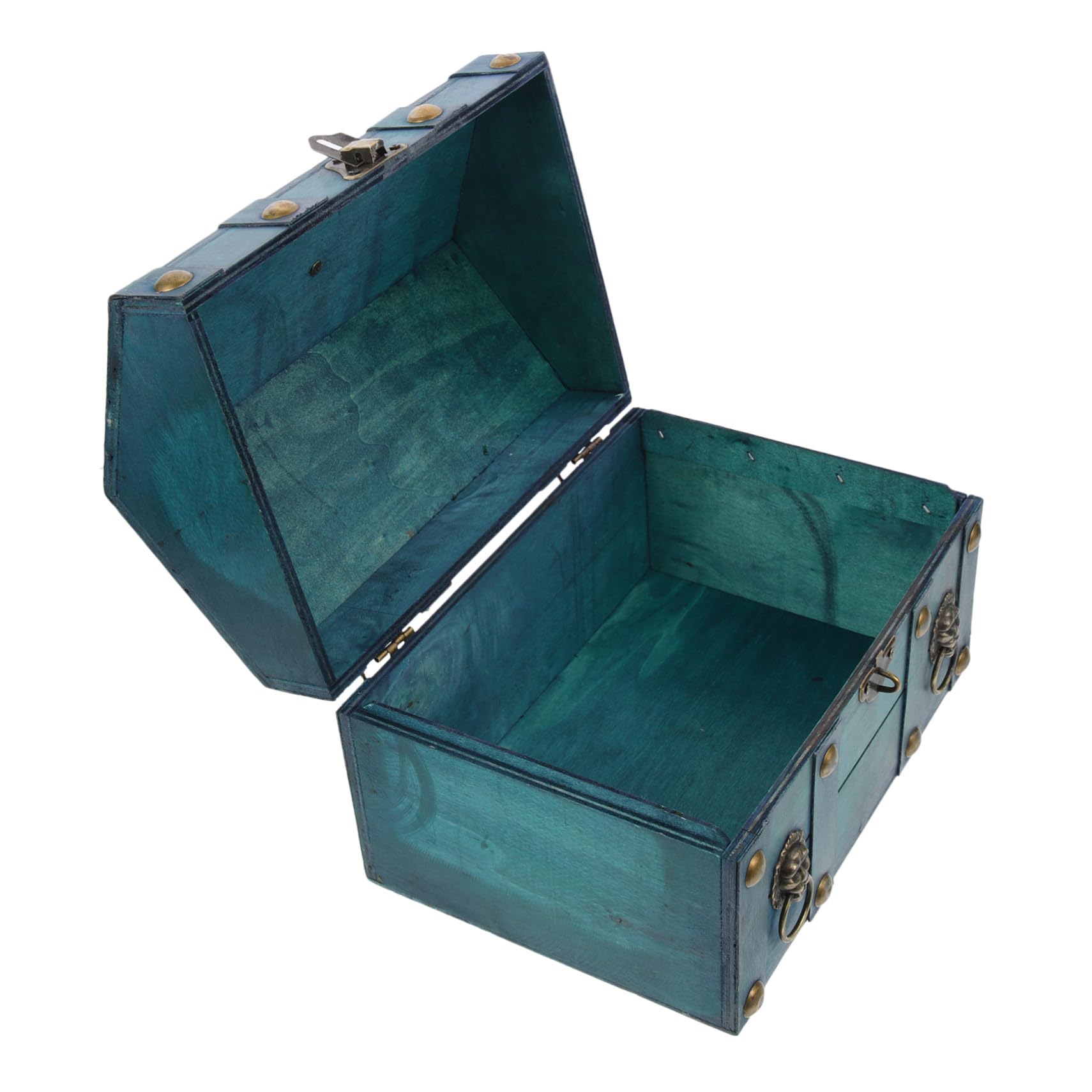 Coffre en bois vert FRCOLOR : l'écrin vintage absolu