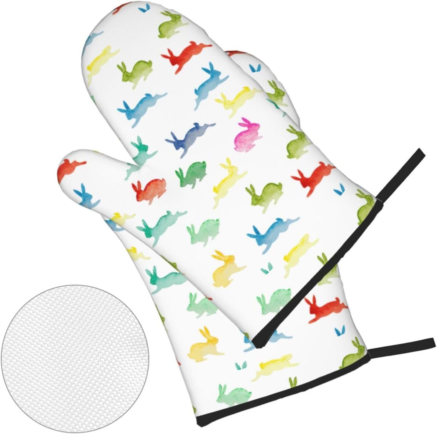 Rainbow rabbit Kitchen baking four piece set, fit for cooking and baking, oven, microwave, and outdoor barbecue