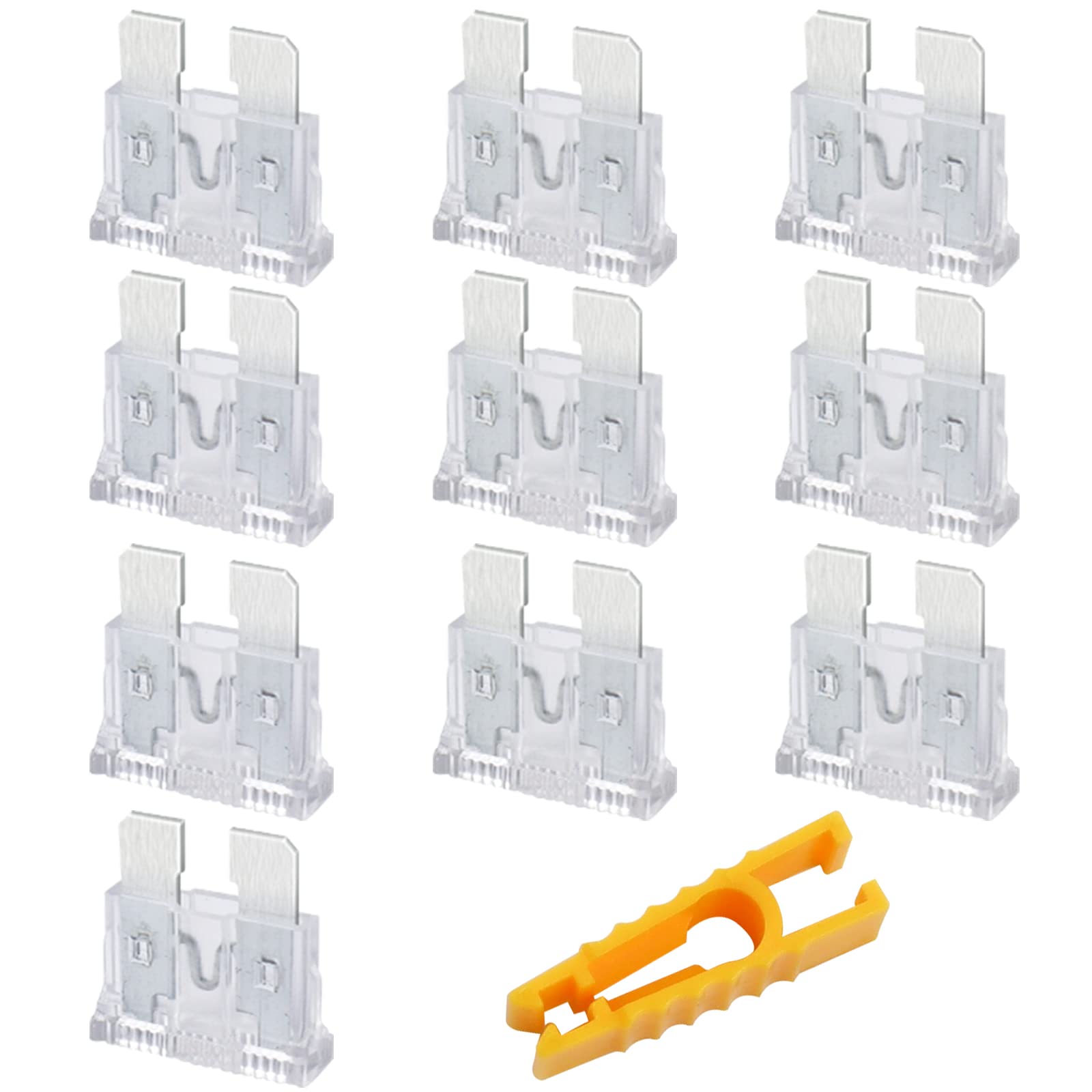 JatilEr Mini Blade Fuses 10 Pcs, 20A, 32V, Automotive Replacement Fuses with Fuse Puller for Car/RV/Truck/Motorcycle/Boat — view 17