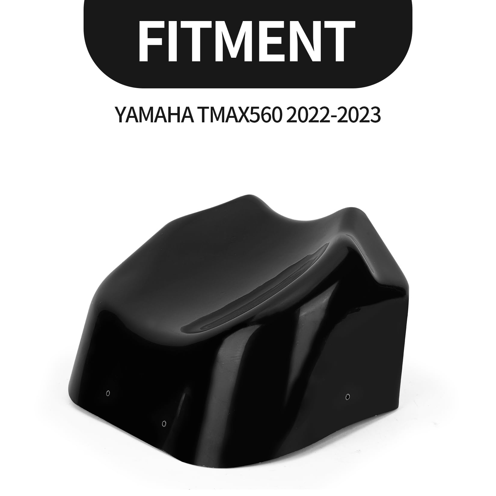 PSLER Boîte de Rangement Moto Accessoires Stéréo 3D Seau de Rangement Noir pour TMAX 560 Tech Max 2022 2023 2024