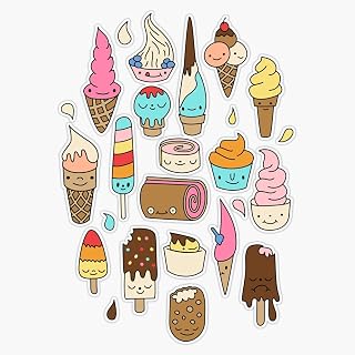 Ice Cream By Elebea Vinyl Sticker Waterproof Bumper Sticker Laptop Window Decal 5"