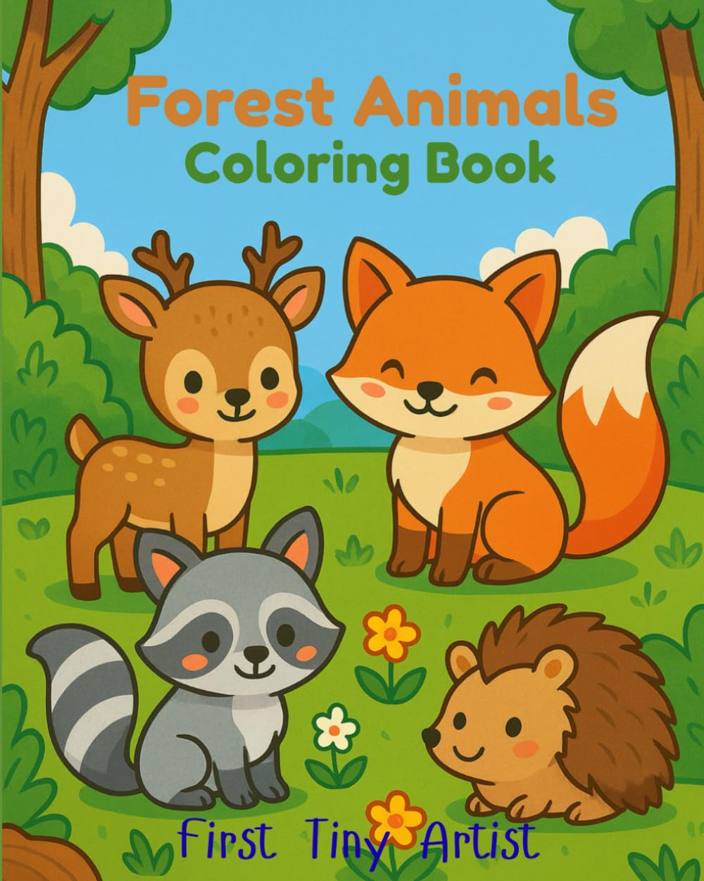 Forest Animals Coloring Book (First Tiny Artist)