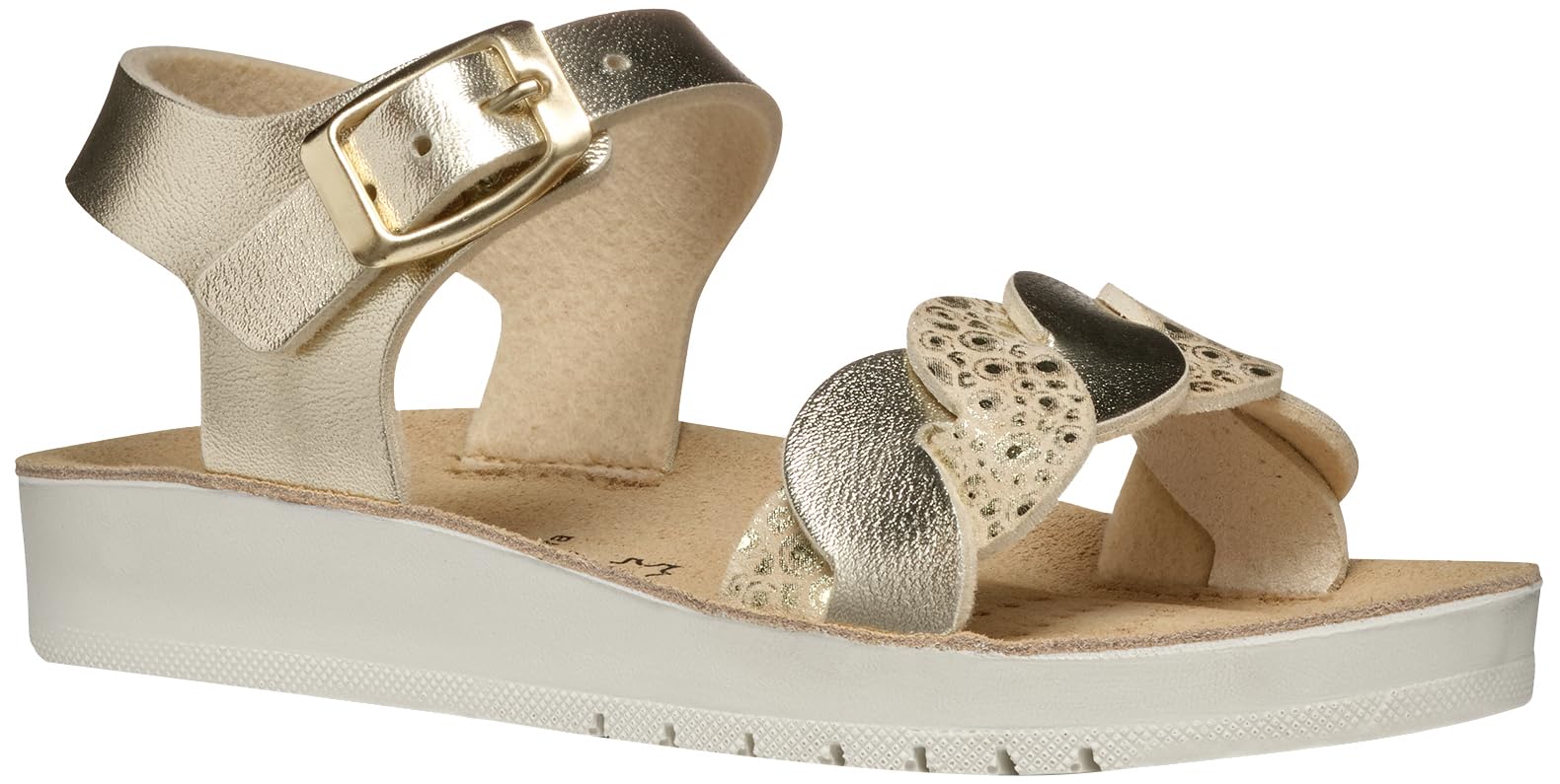 Geox J SANDAL COSTAREI GI, Girls’ Sandal, Platinum,