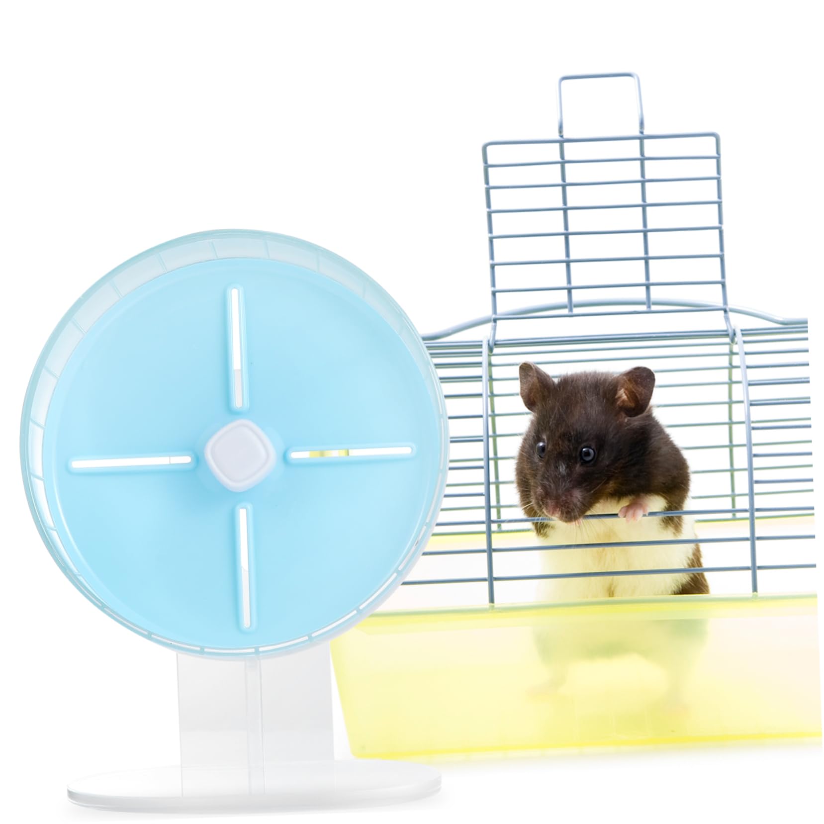 Beavorty 1pièce Roulette De Course Silencieuse pour Hamster avec Base Jouet Sportif pour Petits Animaux
