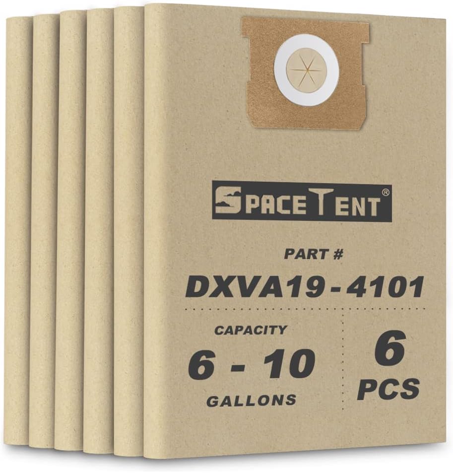 SpaceTent 6 Pack DEWALT DXVA194101 High Efficiency Replacement Filter