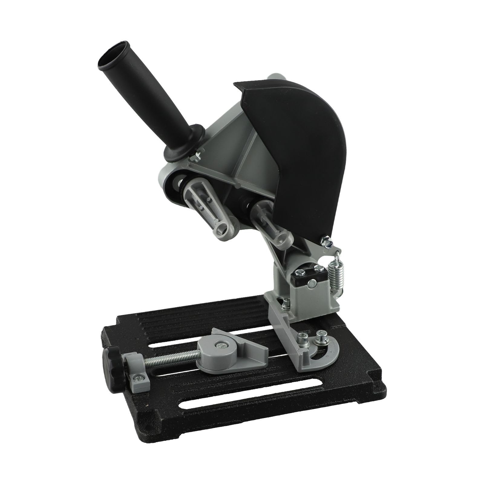 Soporte para amoladora angular con tensor de pieza ajustable y protector de chispas, para amoladoras angulares de 100-125 mm, para cortar metal, madera, PVC
