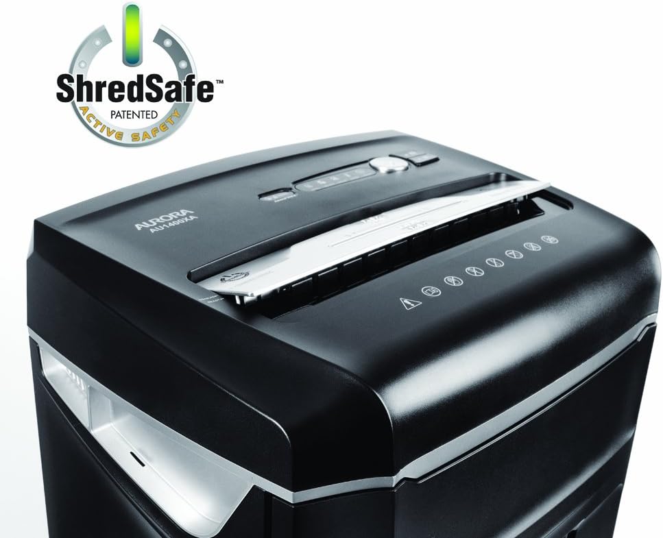 Nеw Dеаl Aurora JamFree AU1400XA 14-Sheet Crosscut-Cut Paper / CD / Credit Card Shredder with Pull-Out Wastebasket