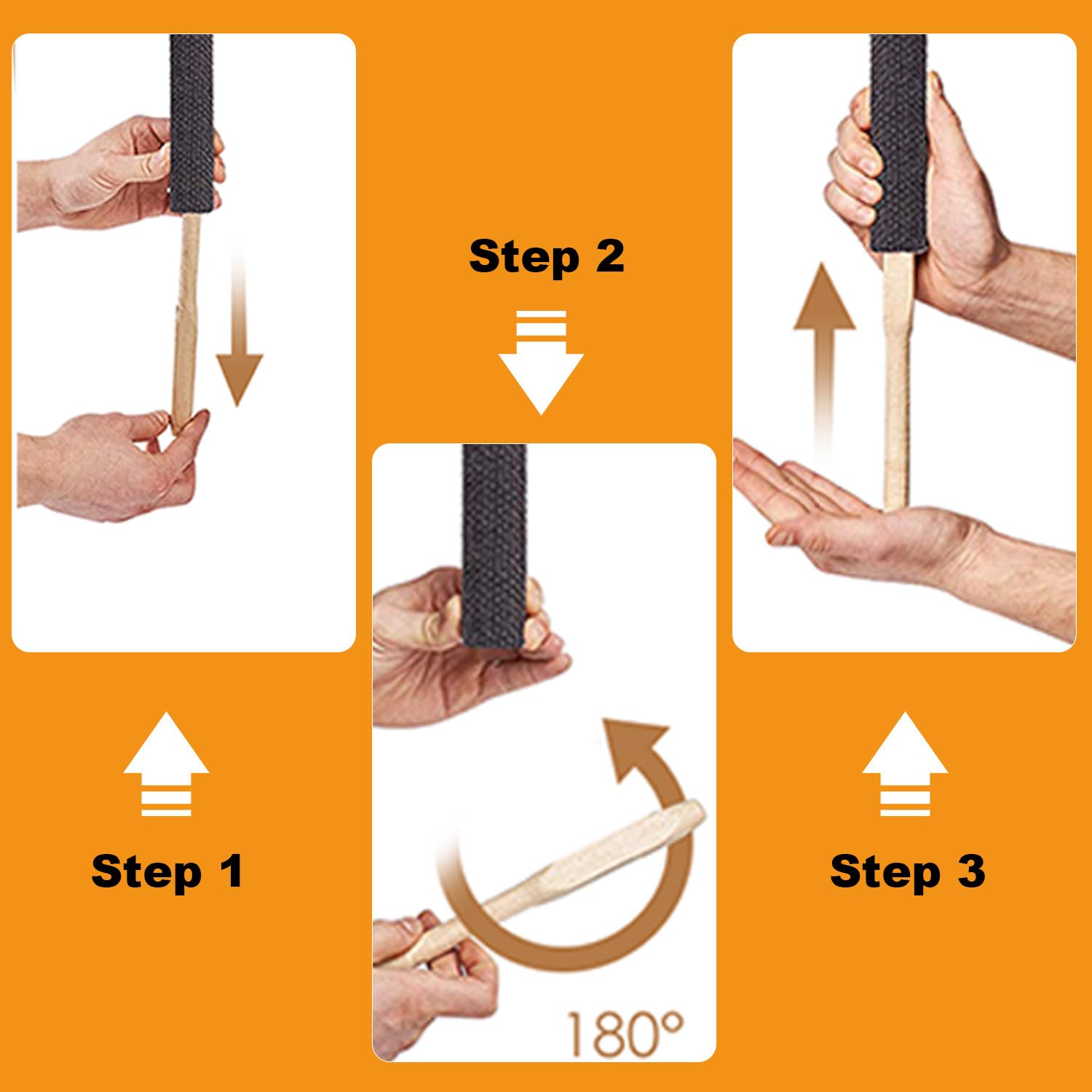 Antorchas de cera de 42 cm, juego de 50 unidades, 45 minutos de combustión, con mango de madera y protección contra goteo, antorchas resistentes a la intemperie para fiestas en el jardín