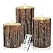 Vinkor Flameless Candles Flickering Candles Decorative Battery Flameless Candle Classic Real Wax Pillar with Dancing LED Flame & 10-Key Remote Control 2/4/6/8 Hours Timers (Birch Effect)