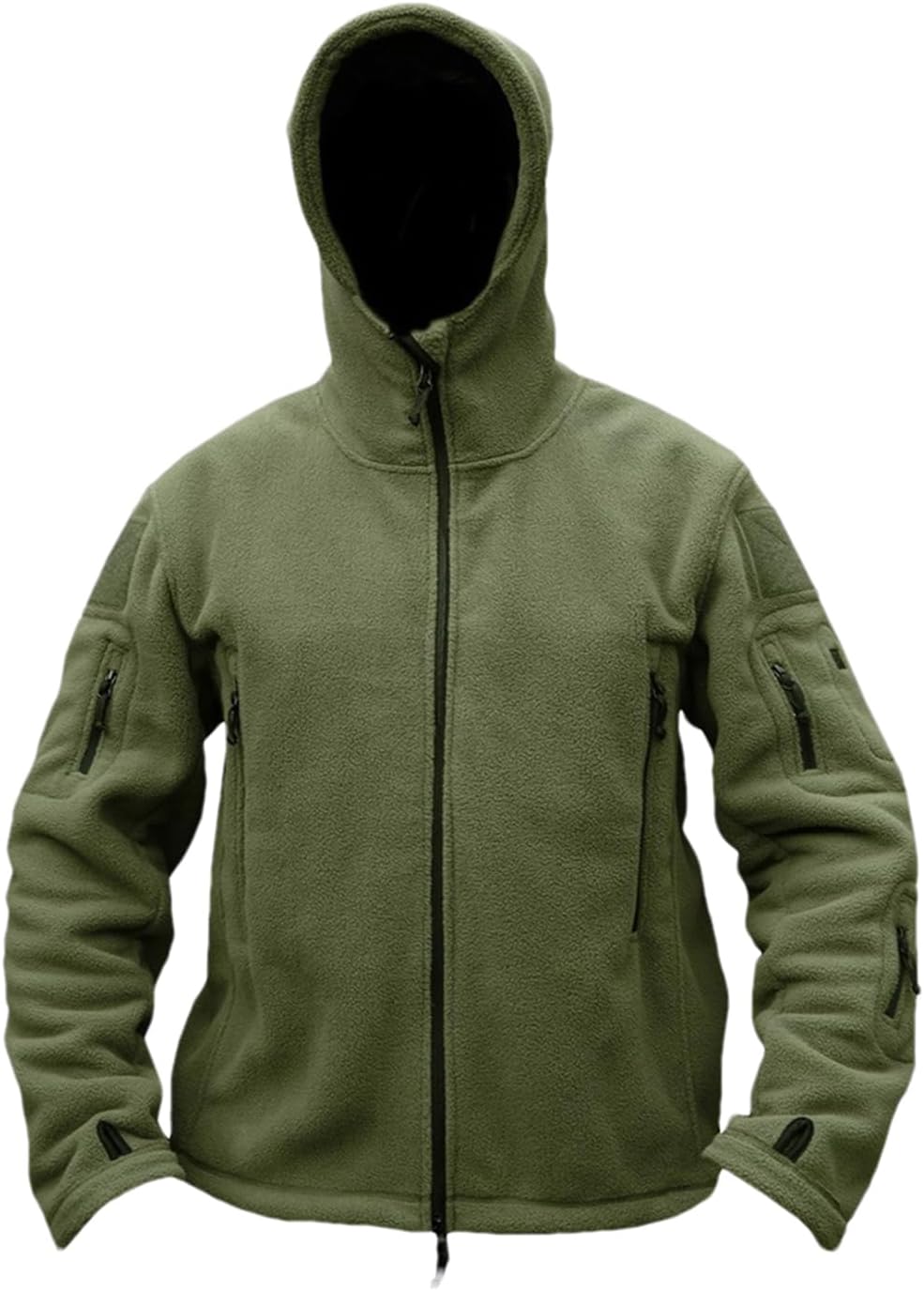 DBFBDTU Mens Winter Hooded Jackets Zipper Pockets Work Jacket Thermal Autumn Outerwear Outdoor Warm Coat