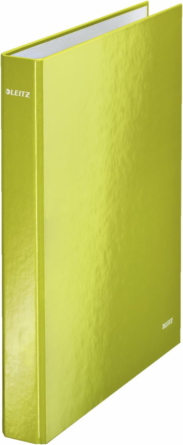 10 Esselte 4-Ring Folder in Glossy Cardboard 4 cm Spine Maxi A4 Green