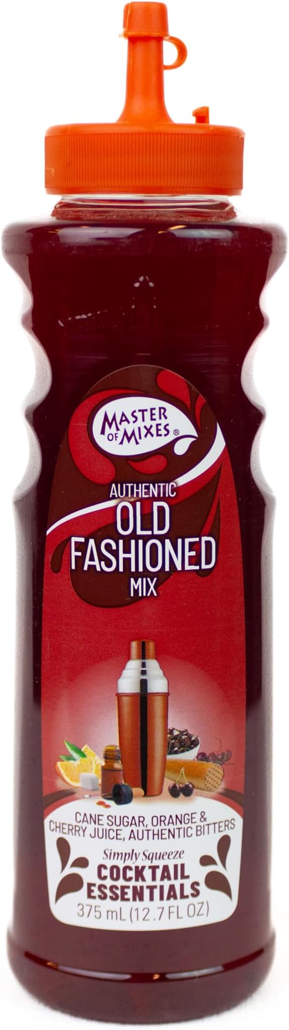 Master of Mixes Cocktail Essentials Old Fashioned, 375 ML Bottle (12.7 Fl Oz), Individually Boxed