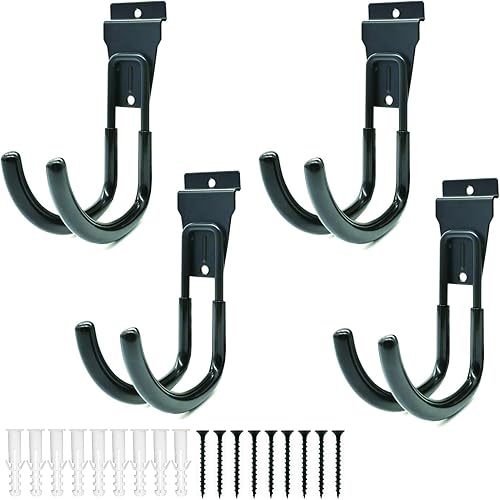 Ganchos de garaje Slatwall, ganchos de garaje resistentes de 5.6 pulgadas, ganchos para colgar en la pared, ganchos para colgar en la pared, soporte
