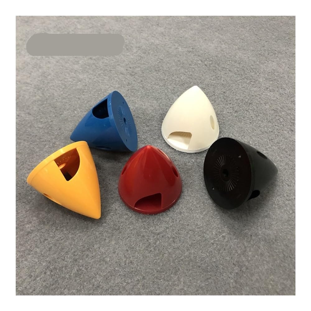 Compatible con Piezas de aeromodelismo de Aviones RC, 5 Colores, 75 mm, 3 Pulgadas, Modelos RC, plástico, 2 Palas, hélice giratoria.(75mm Black 1pcs)