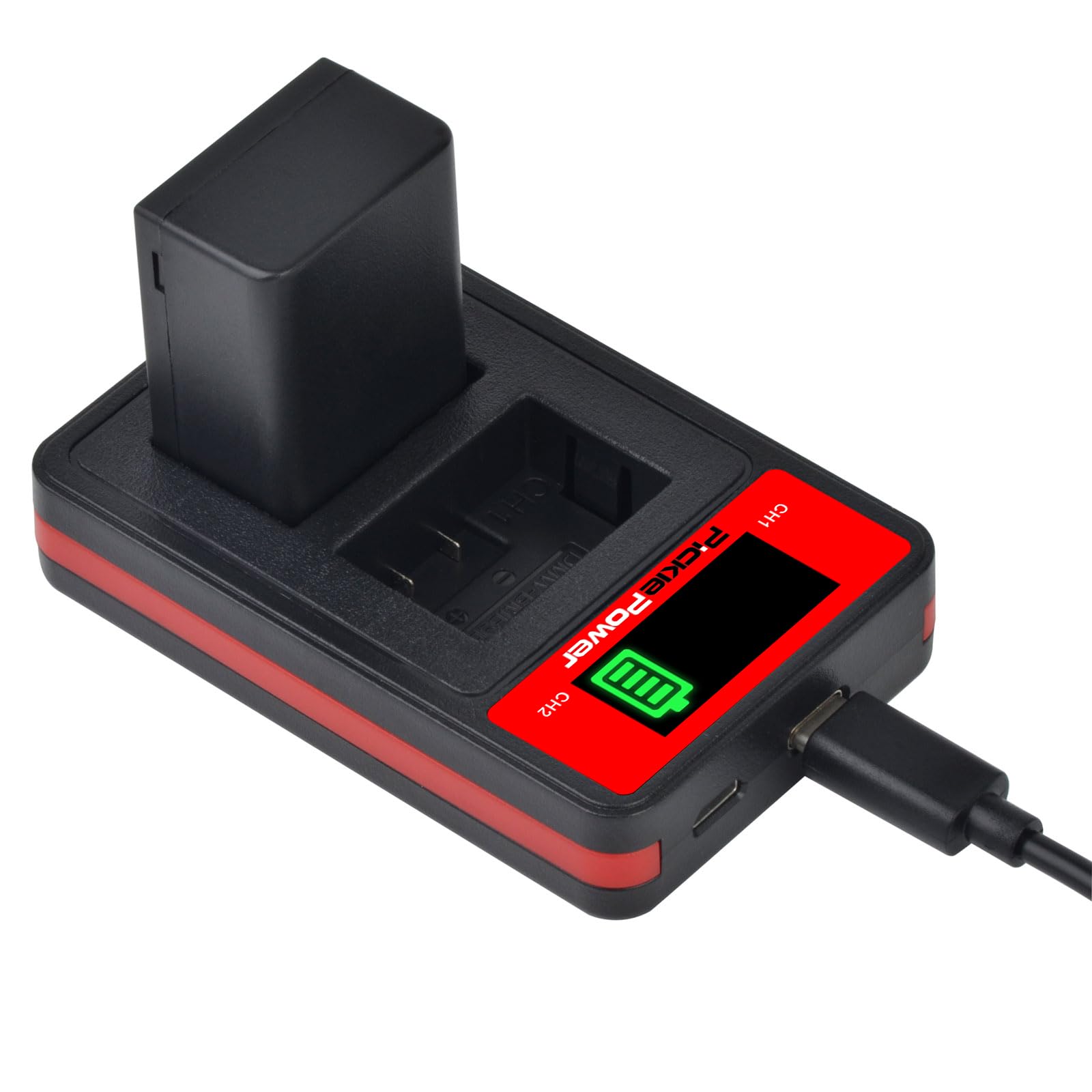 Pickle Power 2Pcs DMW-BMB9 DMW-BMB9E Batterie et Chargeur USB pour Panasonic Lumix DC-FZ82 DMC-FZ72 DMC-FZ45 DMC-FZ48 DMC-FZ100 DMC-FZ62