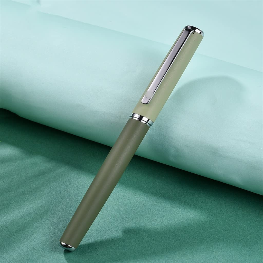 Stylo plume en métal avec pointe d'encre de 0,4 mm, excellente écriture, bureau