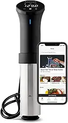 Anova Culinary Panela de precisão Sous Vide AN500-US00 (WiFi), 1000 watts | Aplicativo Anova incluído, preto e prata
