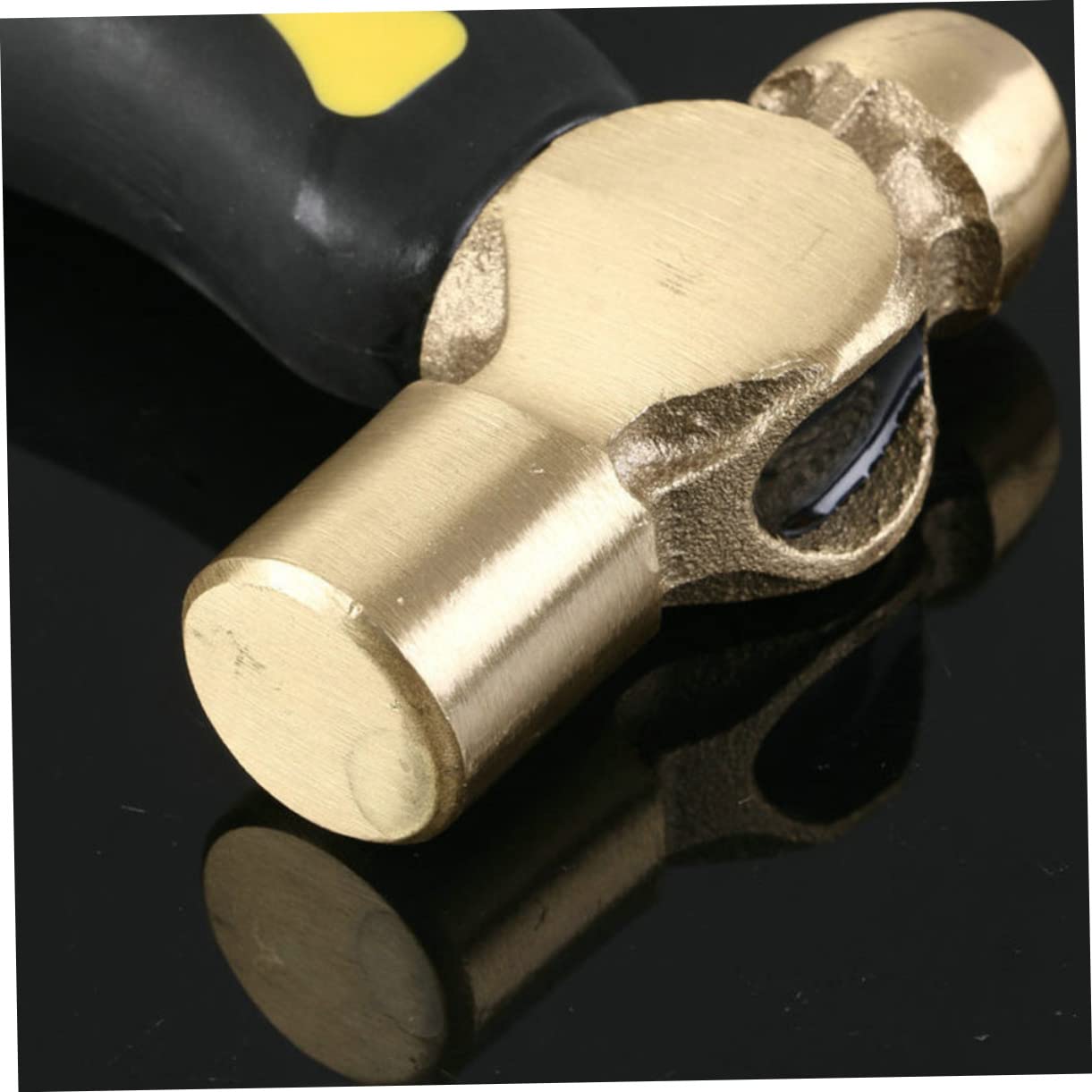 Homoyoyo Martillo De Latón De Cabeza De Mazo De Doble Cara Martillo De Latón Para Estampar Metal Para Trabajos De Bricolaje y Acabado Metal