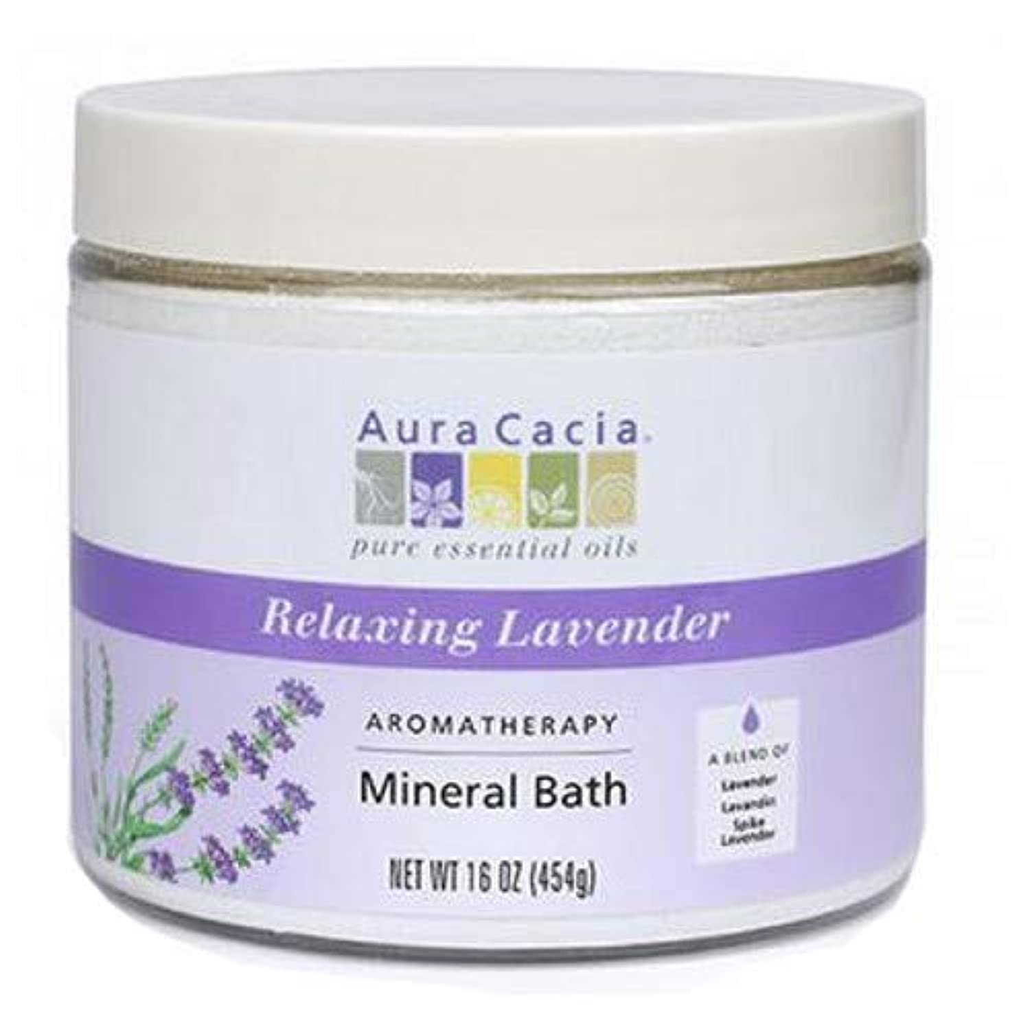 Aura Cacia Aromatherapy Mineral Bath Lavender Harvest - 16 oz4