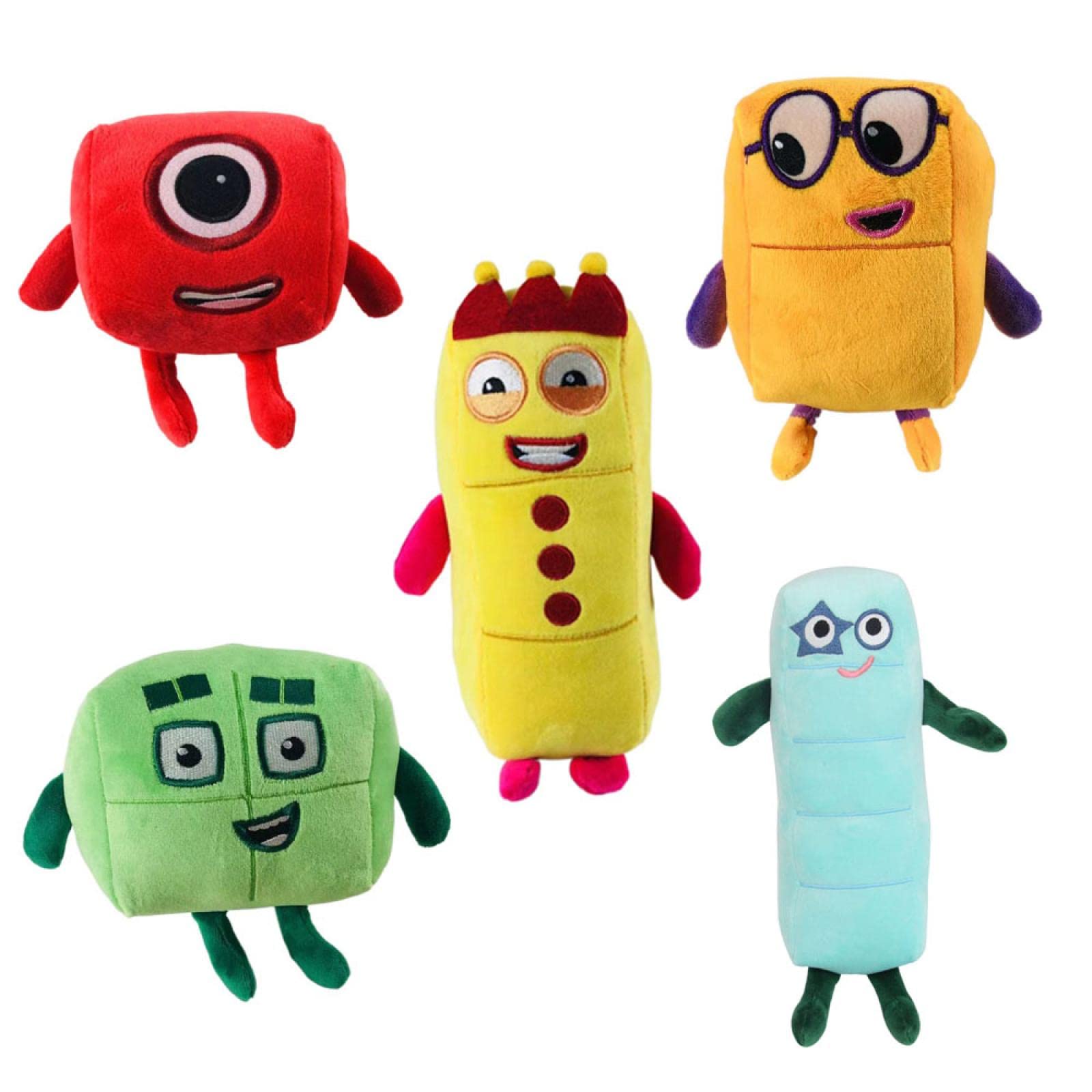 Numberblocks Plush Toys Vivid Number Grids Plush Dolls 6.3-11in Number Blocks Show Stuffed Plush Gif