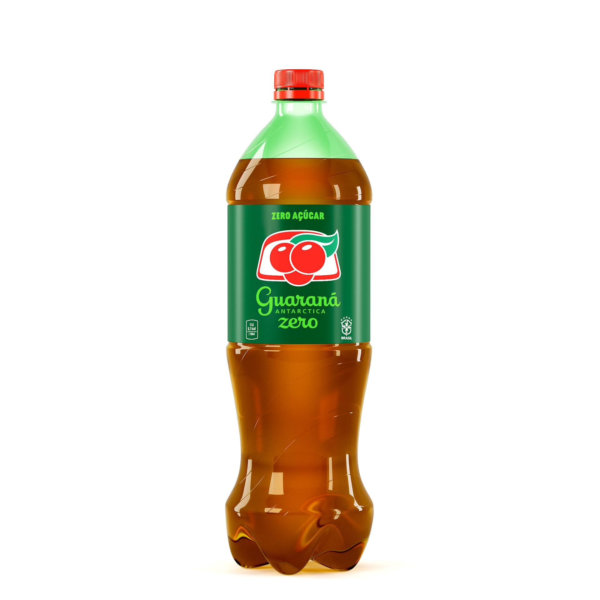 Guaraná Antarctica Zero, The Brazilian Original Guaraná Soft Drink Sugar-Free, 1,5L Bottle | Guaraná Soda (Pack of 6)