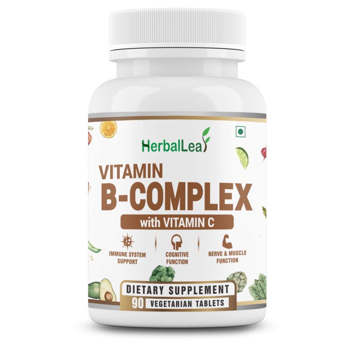 HerbalLeaf Biotin Vitamin B Complex with Vitamin C | Support Metabolism And Energy Production | Skin Hair And Bone for Daily Immunity Strong Bones Health And Enhances Energy - 90 Vegetarian Tablets (B09TR9D786) Amazon Price History, Amazon Price Tracker