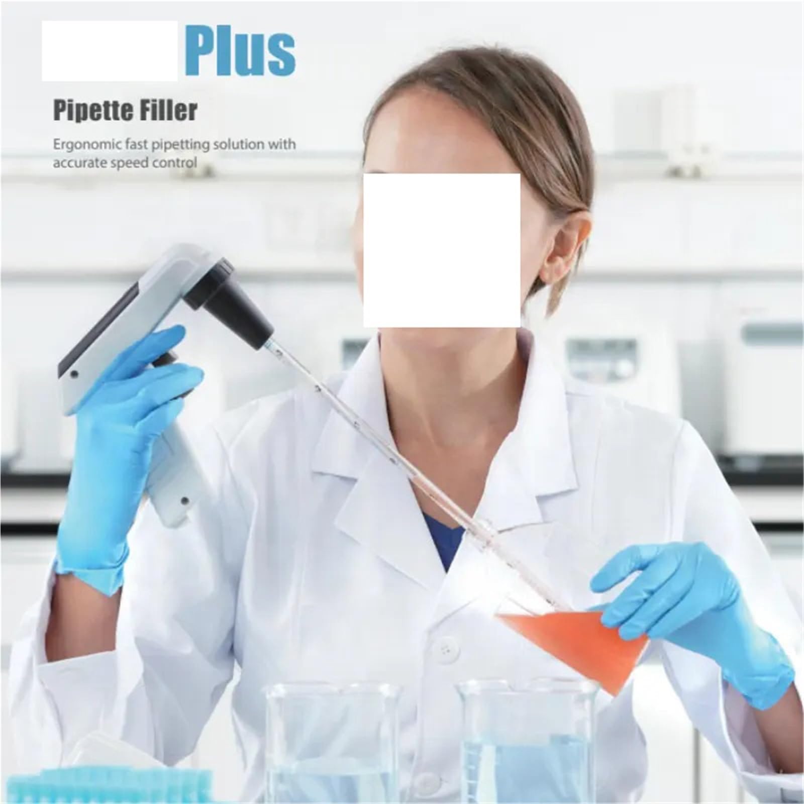 Elektrische Pipette 0,1–100 ml, große Kapazität, automatische Laborpipette, LCD-Display, elektronische Pipette, 100 ml, Laborausrüstung(Plus 0.1-100ml)