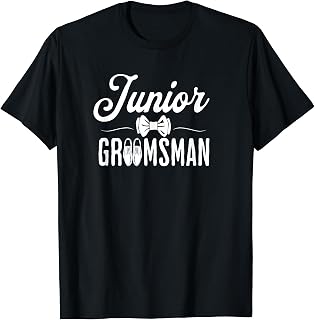 Junior Groomsman Bachelor Wedding Party Jr Boys Kids T-Shirt