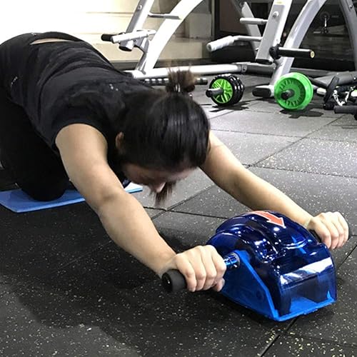 Miniatura 6 de Rodillo de abdominales para entrenamiento abdominal, rodillos de ejercicio abdominal, rodillo abdominal de 4 ruedas, ejercitador muscular, rodillos