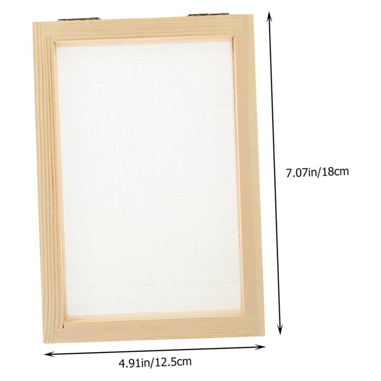 KALLORY Handmade Paper Craft 2pcs Paper Making Mould Screen for Boys and Girls' DIY Activity