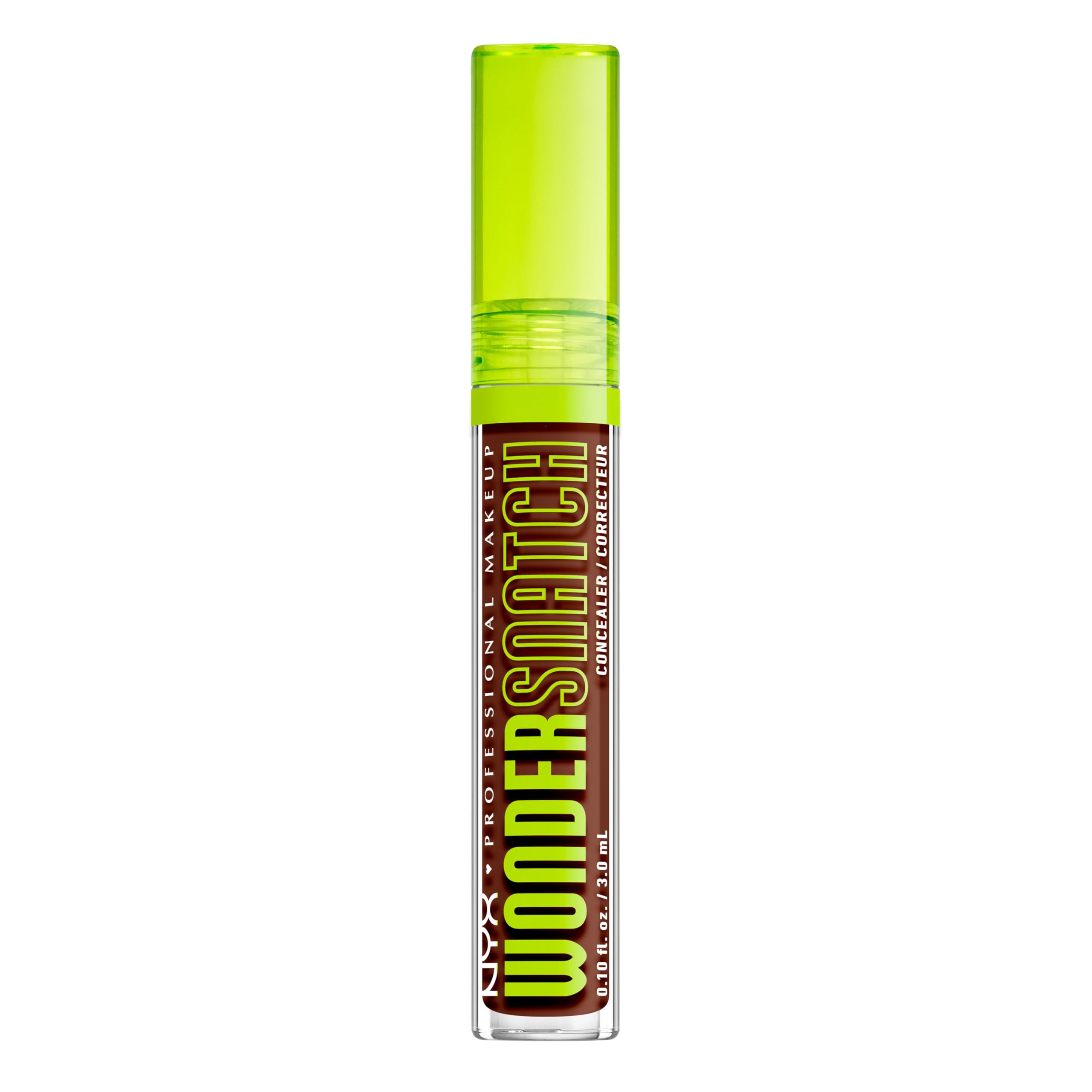 NYX Professional Makeup Wonder Snatch Concealer, Liquid Concealer, Up to 24h Hydration, Waterproof Wear, Deep Walnut, 3 ml