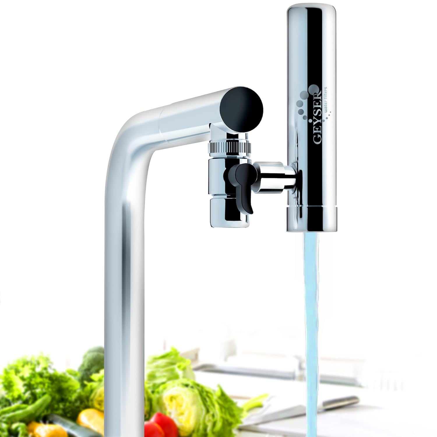 GEYSER EURO Faucet Water Filter Household Filter Water Purifier with Unique Aragon Cartridge System