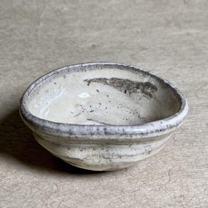 Karatsu Konobiki-shaped Guinomi, Karatsu Ware Guinomi, Pottery, Sake