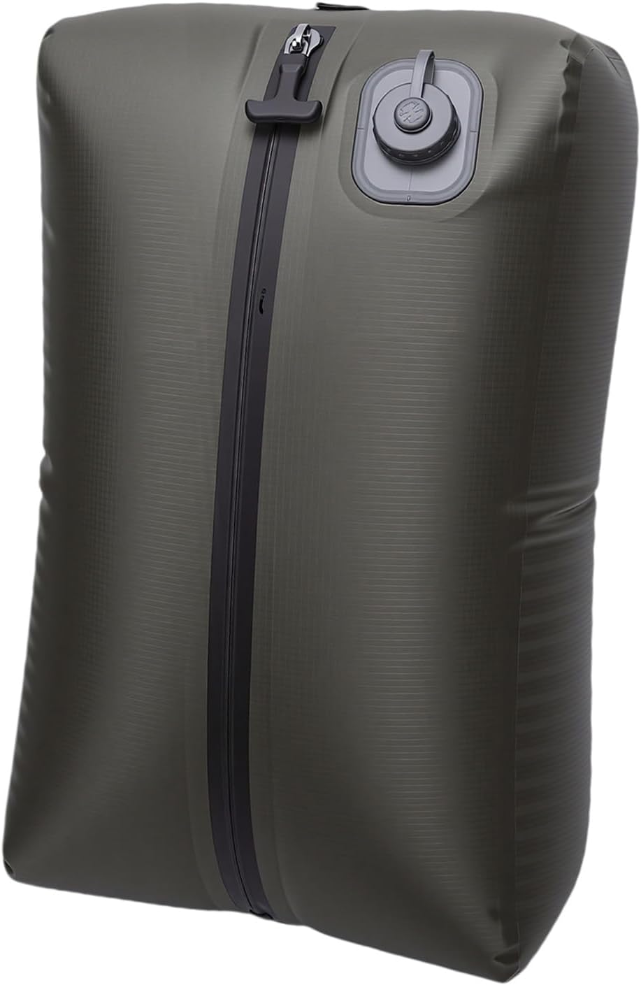 EVGATSAUTO Vacuum Storage Bag, 20L Travel Compression Bag with Valve for Camping Backpacking and Household Storage (Green Grid)