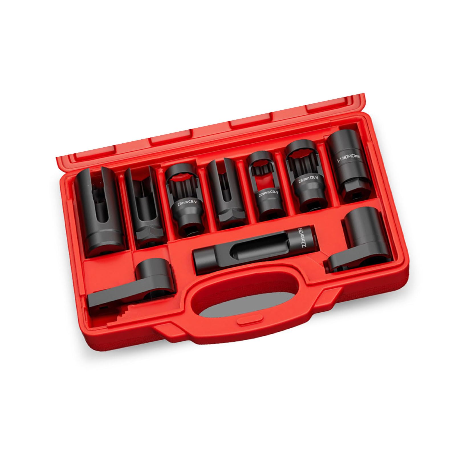 Tfaoys 10 Piece Set Multipurpose Ergonomic Grip Heavy Duty Oxygen Sensors Removal Tool Set For Secure Handling Long Lastingly Flexible Vehicle Sensors Tool