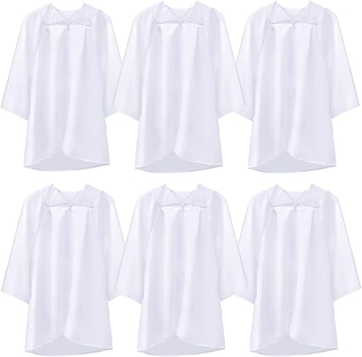 Toulite Unisex Matte Choir Uniform Kid Judge Gowns Costume for Baptism Graduation Church Event Pastor Halloween Cosplay
