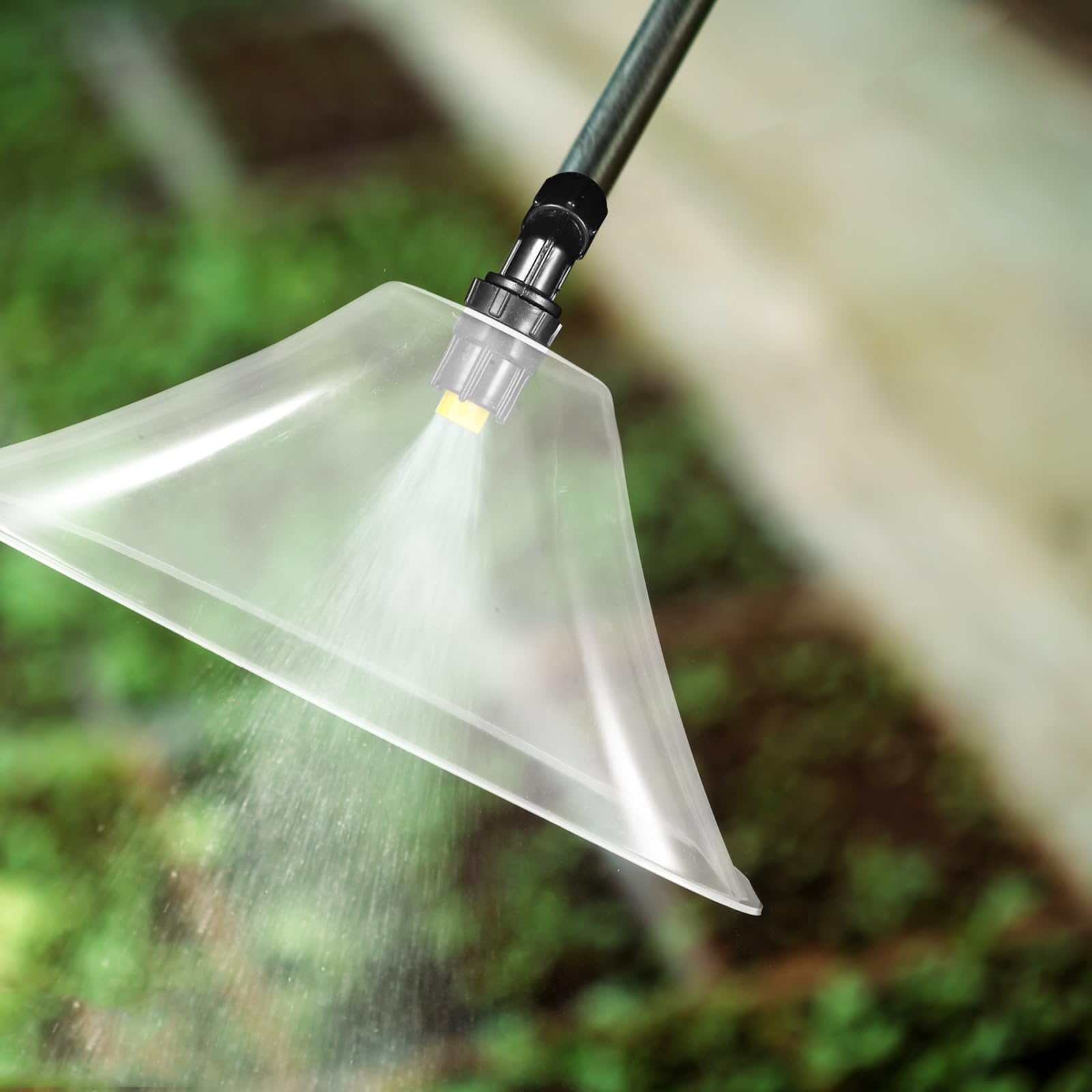 BESPORTBLE 2pcs Gardening Spray Plate High Pressure Spray Misting Nozzle High Pressure Spray Nozzle Atomizing Nozzle with Windproof Shield Gardening Tool Nozzles Component Electric Plastic