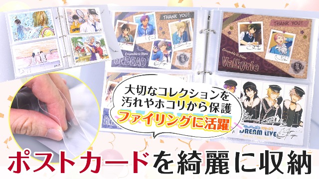 Amazon | Goods marche ポストカード 専用 収納ファイル はがきサイズ