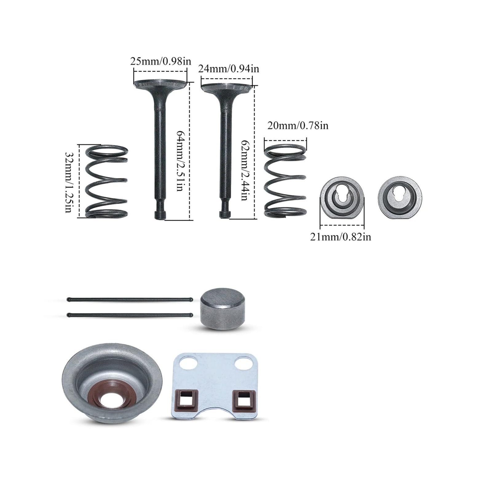 Kit de ressorts de fixation for soupapes d'admission et d'échappement de tondeuse à gazon, adapté aux modèles GX160 GX200 5,5HP 6