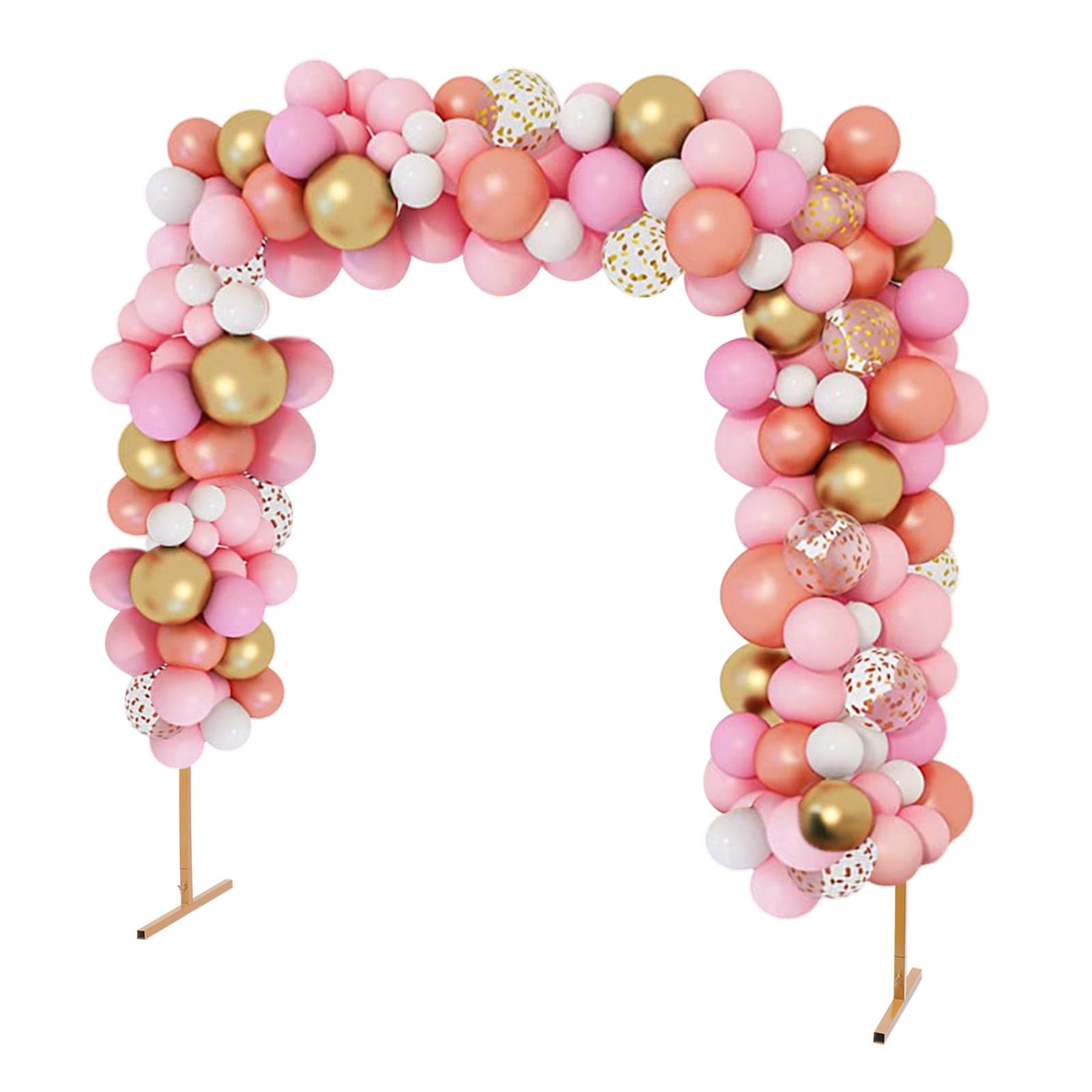Arco Quadrato Per Matrimonio In Metallo 2x2m - Struttura Per Fiori, Decorazioni Feste, Sfondo Cerimonia, Bianco