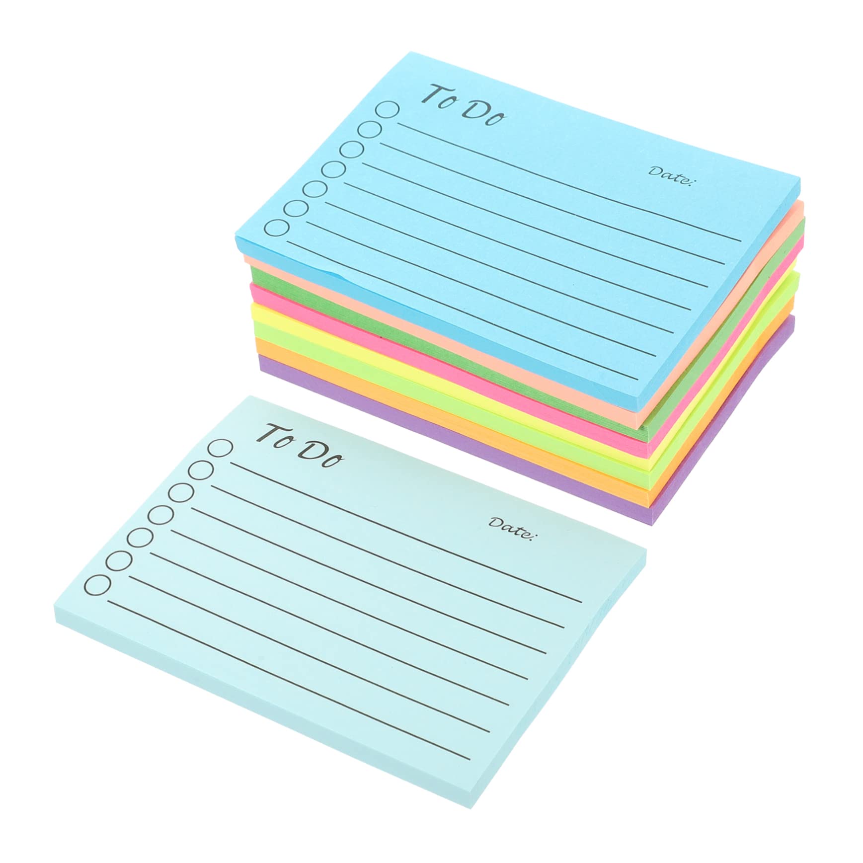 45stücke Teiliges Fluoreszierender Haftnotizen Bunte Selbstklebende Memo Pads Für Büro Und Schule Für Notizen Erinnerungen Und Planung