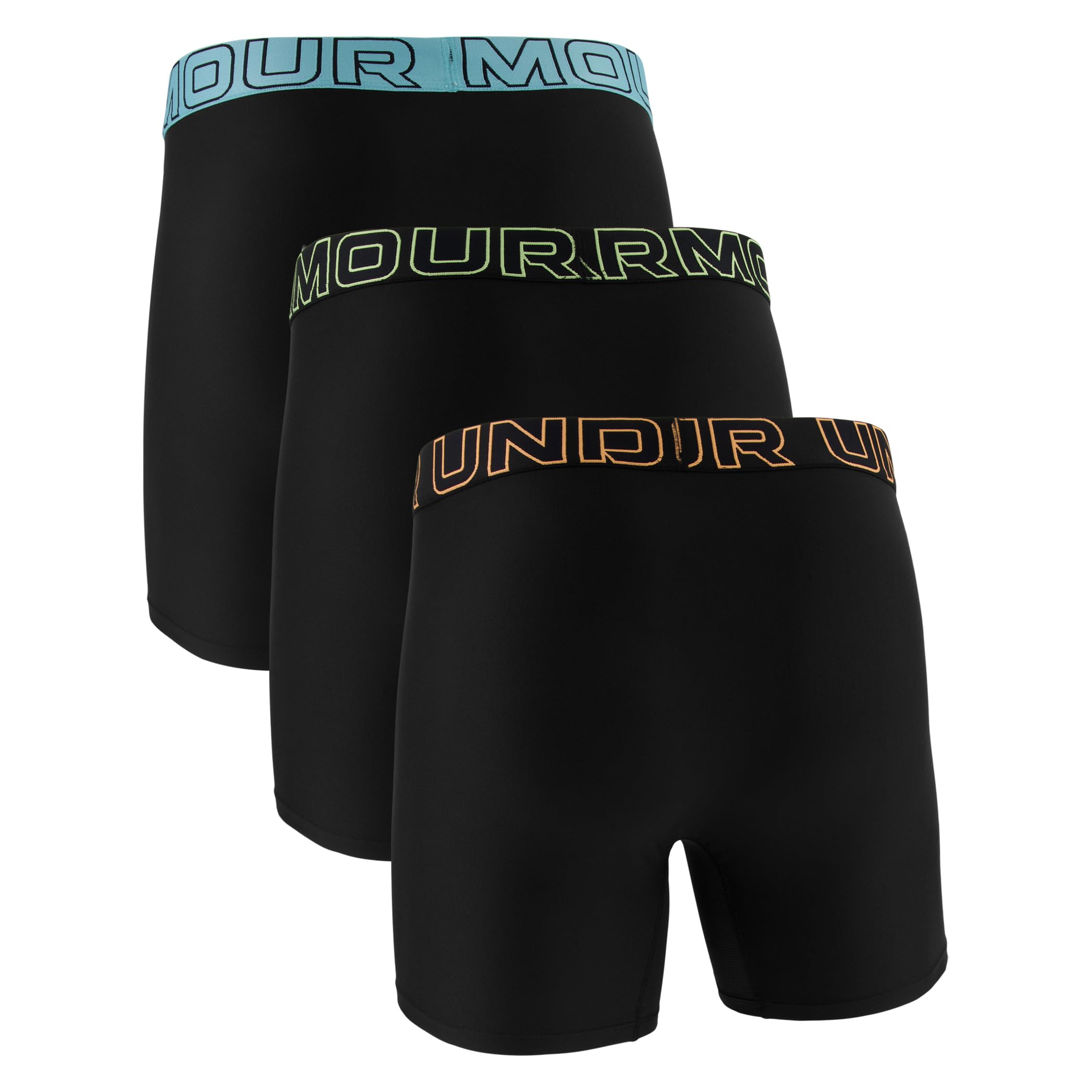 Under Armour Pack de 3 Bóxers Tech Performance para Hombre, Largo de Pierna de 15 cm – Transpirable, Absorbe la Humedad, Tacto Suave, Comodidad Todo el Día