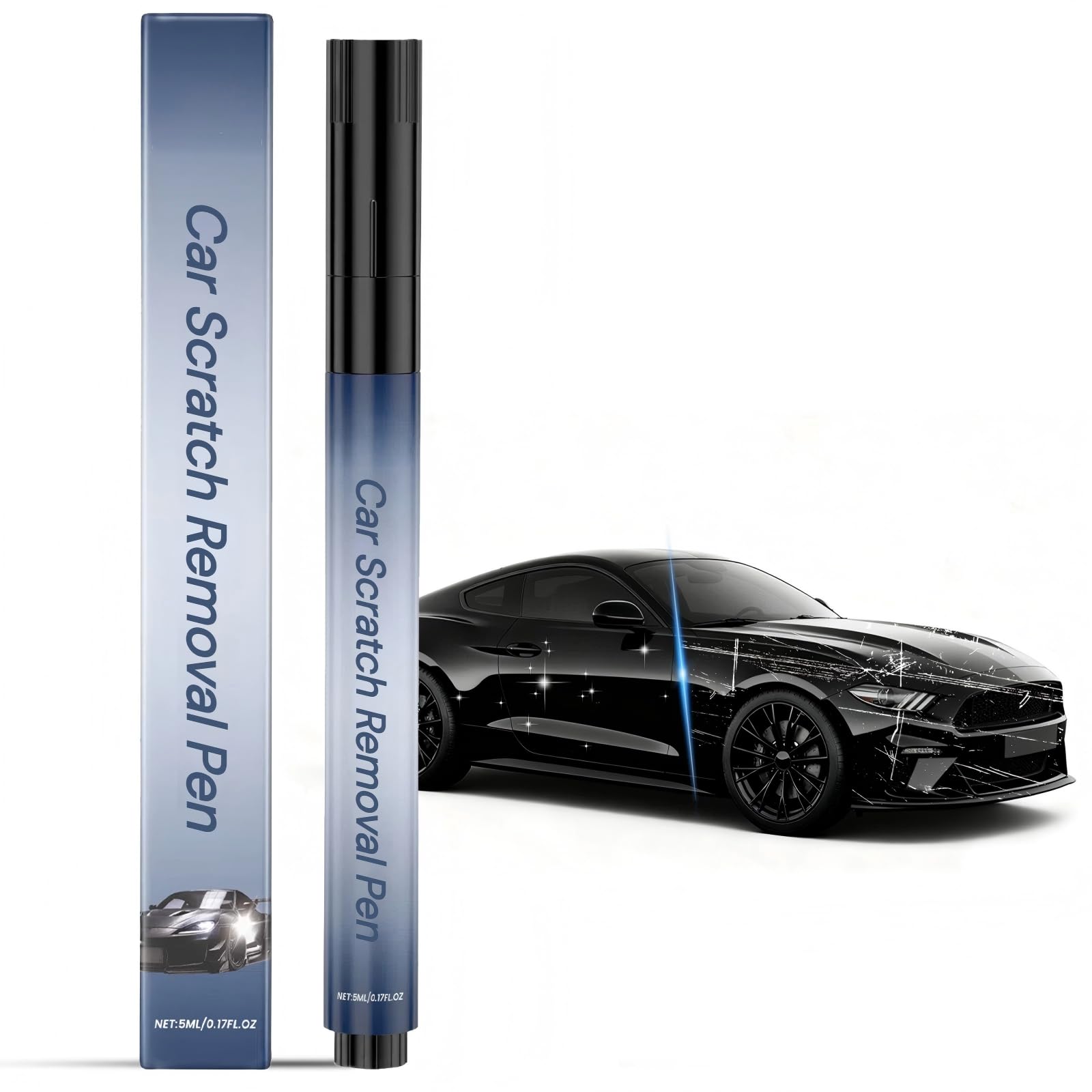1 Car Scratch Removal Pen, Professional Repair Solution For Car, Works On Any Color To Fix Scratches Swirl Marks And Scuffs, Easy Diy Paint Restoration Kit For A Seamless Finish (1)