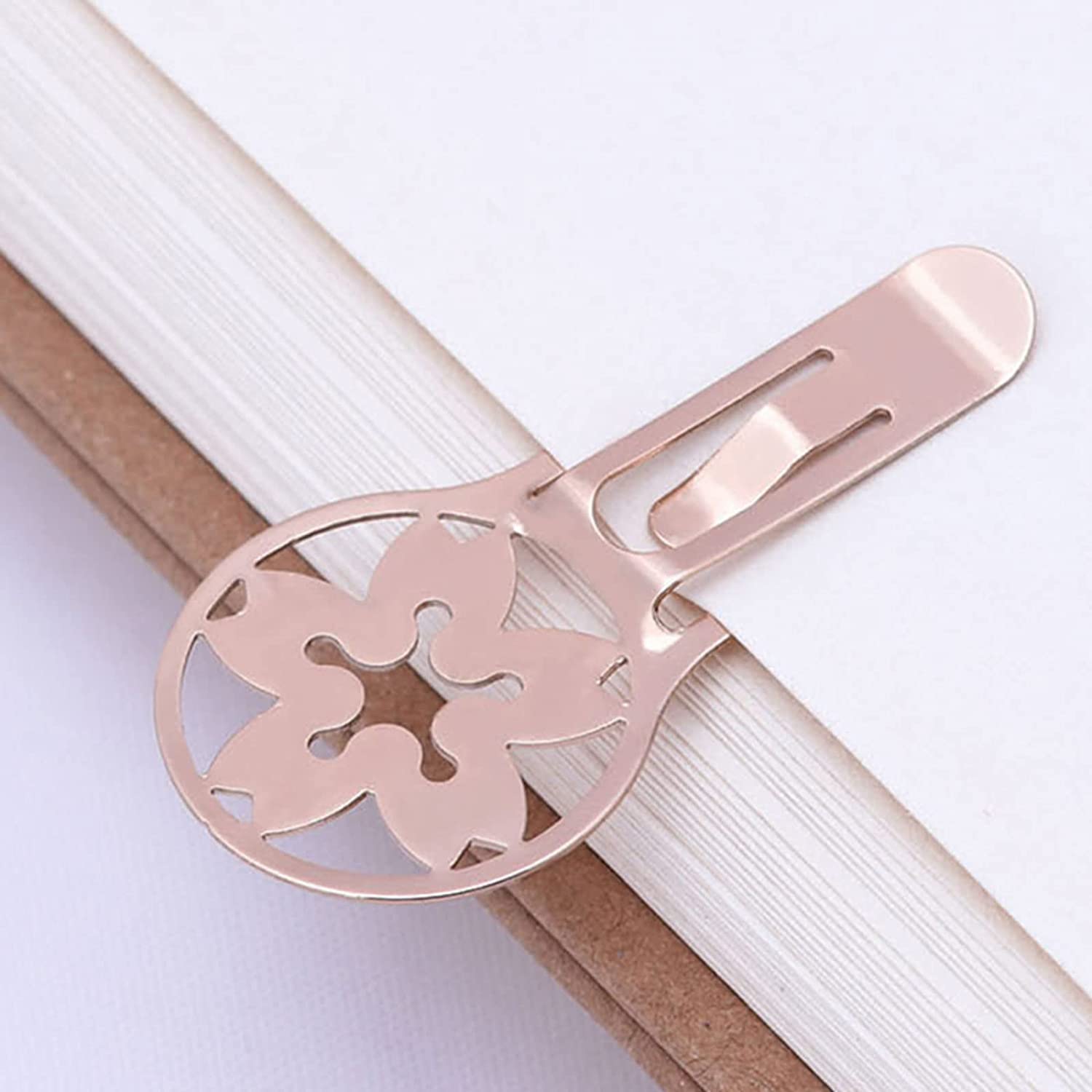 zakładki do książek 6 stks Bladwijzer Draagbare Metalen Boekenleggers Creatieve Mode Lezen Pagina Markers Voor Jongens En Meisjes Geschenken piękna