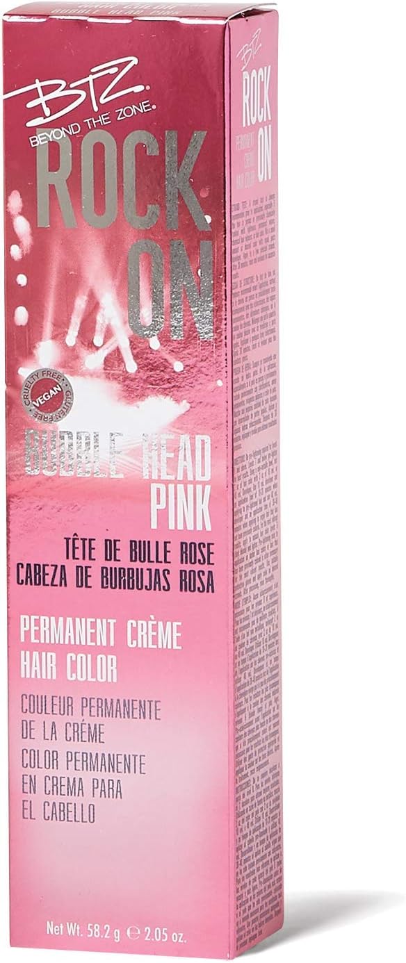 Beyond the Zone Rock On Permanent Creme Hair Color Bubble Head Pink Bubble Head Pink